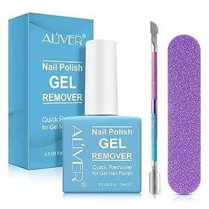 Gel Nail Polish Remover - Gel Polish Remover - Soak Off Gel Remover for Nails - 3 Minutes Simple & Fast Remove Gel Nail Remover, No Hurt Nails 15mL - Like a Pro at Home